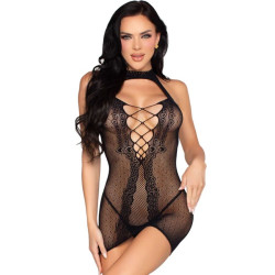 Leg Avenue - 81675 Robe Mini Dos Nu Noire - Taille Unique